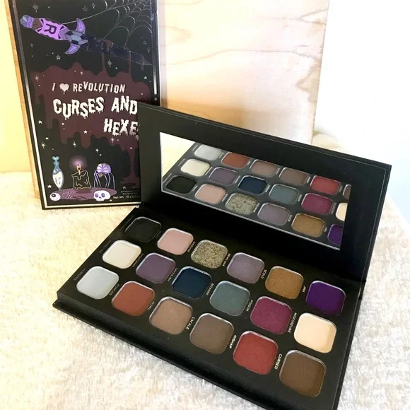 I Heart Revolution Spellbooks Lidschatten Palette – Curses And Hexes – Vielseitige Farben Für Tägliches Make-up